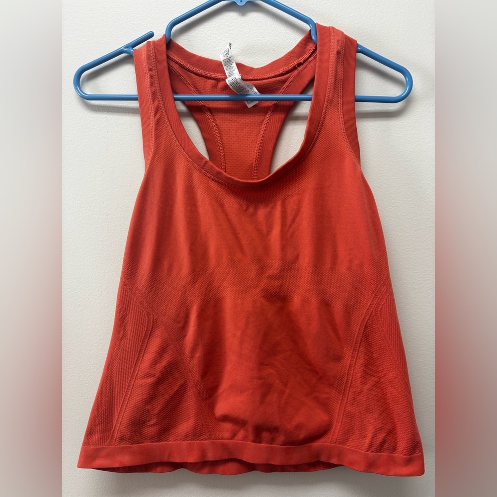 Athleta Orange Racerback Tank